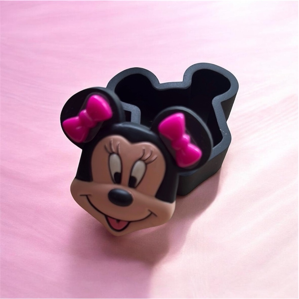 Vintage Disney Minnie Mouse Trinket Box & Jewelry Set Avon NIB